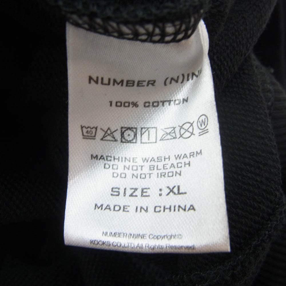 NUMBER(N)INE ナンバーナイン コットン ハーフ パンツ ブラック系 XL【中古】