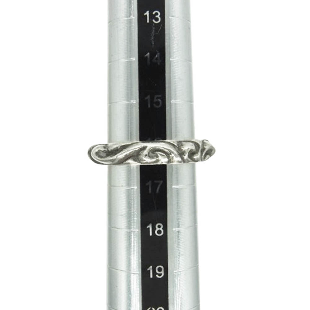 CHROME HEARTS クロムハーツ(原本無) SCRL BAND スクロール バンド リング シルバー系 16.5号【中古】