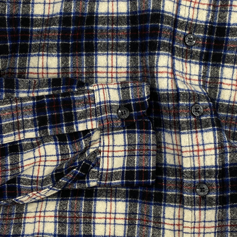 PENDLETON ペンドルトン Vinyage 70s USA製 ヴィンテージ ウール チェック 長袖 シャツ ブラック系 L【中古】