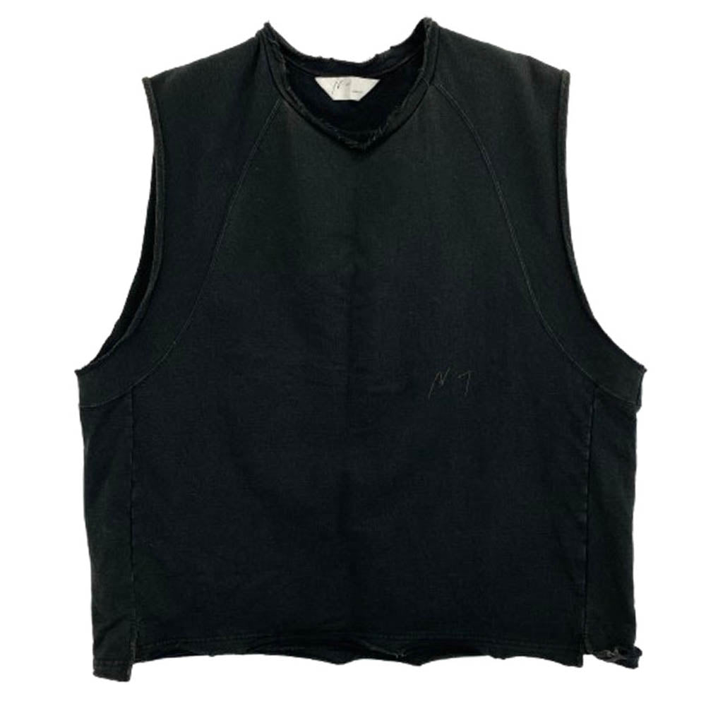 ANCELLM アンセルム ANC-CT86 SLEEVELESS AGING T-SHIRT BLACK