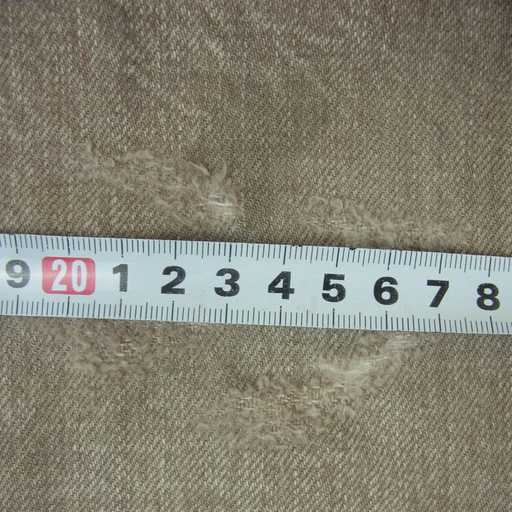 ANCELLM アンセルム 24AW ANC-PT57-B P/TAPERED 5P DENIM PANTS テーパード デニム パンツ グレイッシュブラウン系 2【中古】