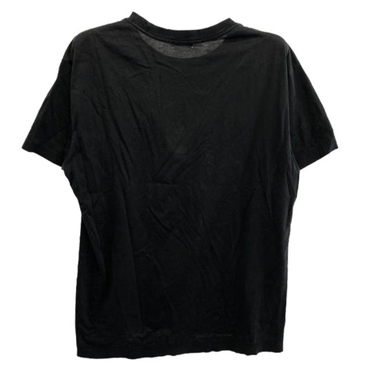 CELINE セリーヌ Triomphe Logo T-Shirts HOMME オム 日本製 トリオンフ刺繍 半袖 Tシャツ ブラック系 M【中古】