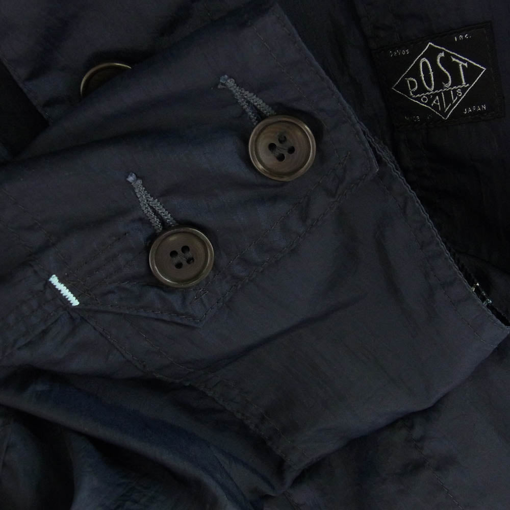 POST OVERALLS ポストオーバーオールズ 1102-CTN Engineers Jacket nylon taffeta ナイロン タフタ エンジニアーズ ジャケット ネイビー系 M【美品】【中古】