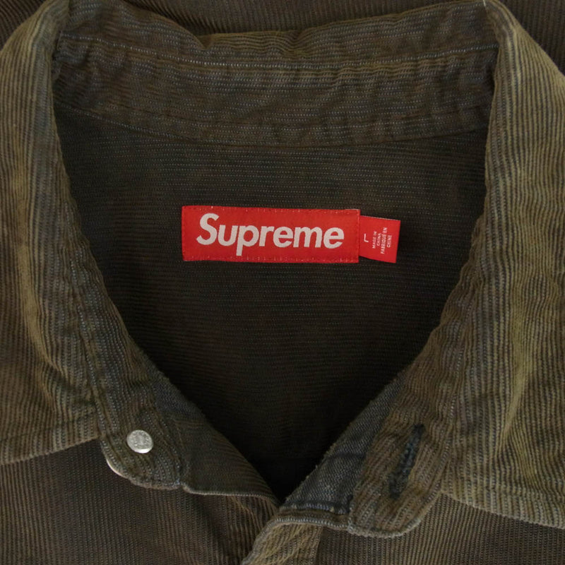 Supreme コーデュロイ長袖シャツ Supreme シュプリーム 25SS Washed Corduroy Shirt ウォッシュド