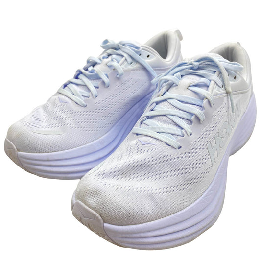 HOKA ONE ONE ホカ オネオネ 1123202 BONDI 8 ボンダイ ランニング シューズ スニーカー ホワイト系 27.5cm【中古】