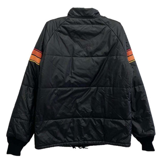 The REAL McCOY'S ザリアルマッコイズ BUCO ブコ ロゴ ワッペン 刺繍 ナイロン レーシング ジャケット ブラック系 M【美品】【中古】