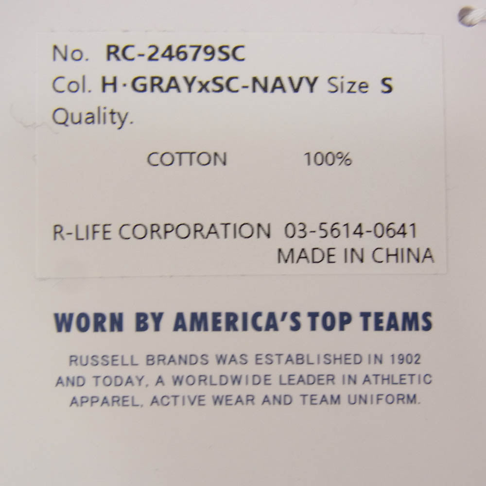STANDARD CALIFORNIA スタンダードカリフォルニア RUSSELL ATHLETIC ラッセルアスレチック SD Reversible TEE リバーシブル 半袖 Tシャツ グレー系 S【美品】【中古】