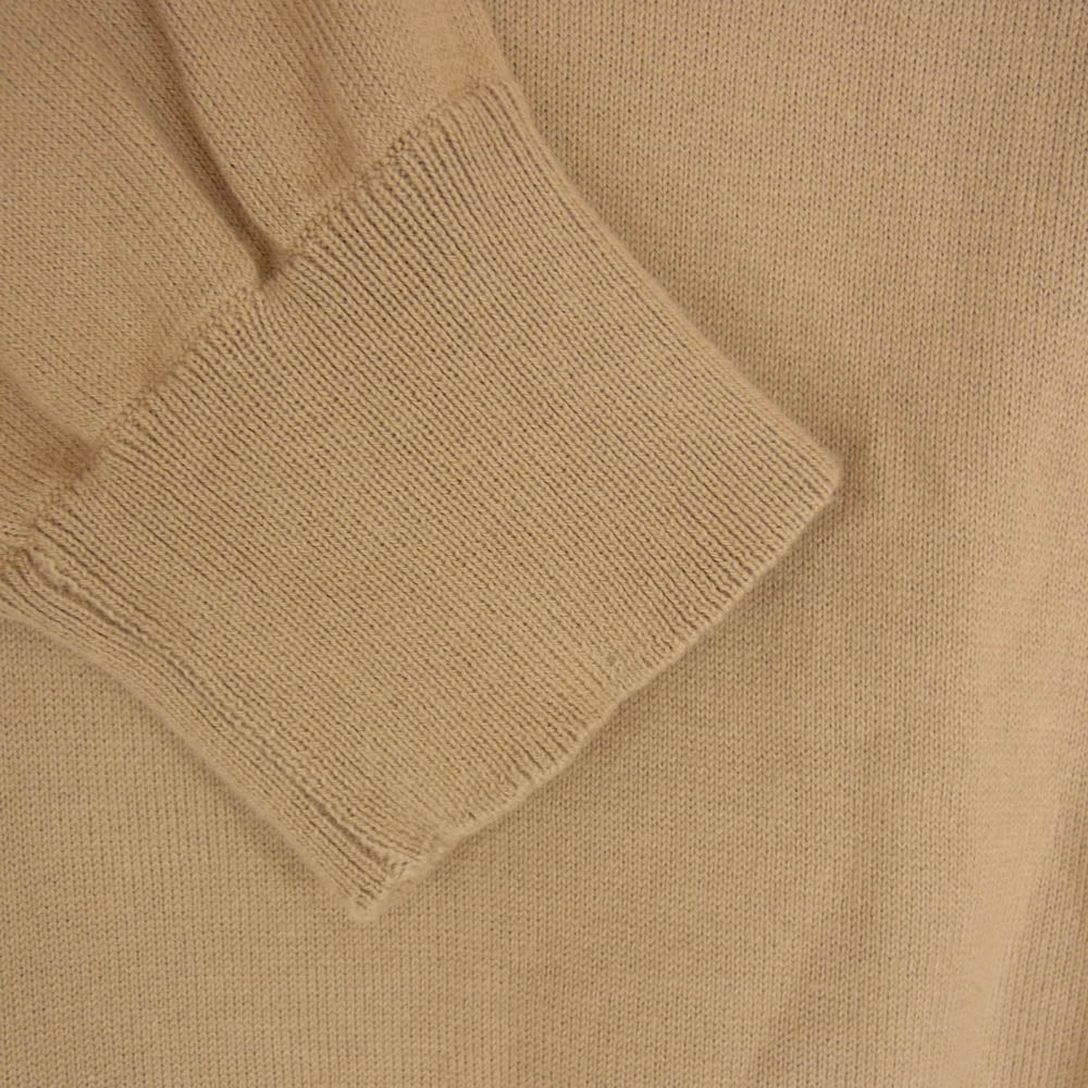 セッテフィーリ カシミア SF-09-308-212 コットン100% Vネック ニット セーター ベージュ系 M【中古】