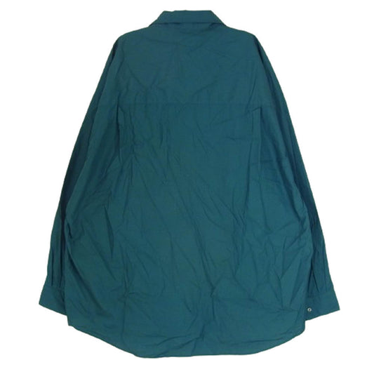 GRAPHPAPER グラフペーパー 24SS GM241-50001C Broad L/S Oversized Regular Collar Shirt スーピマコットン 長袖 シャツ グリーン系 F【中古】