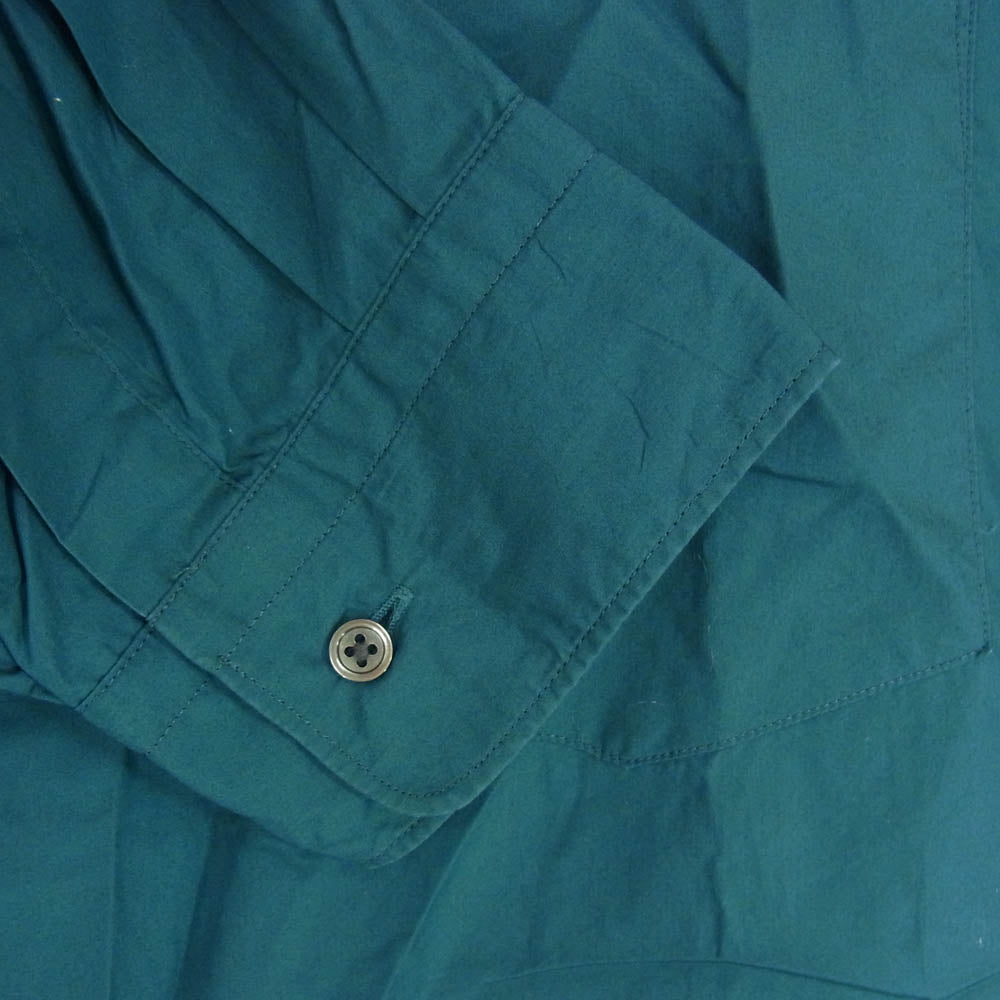 GRAPHPAPER グラフペーパー 24SS GM241-50001C Broad L/S Oversized Regular Collar Shirt スーピマコットン 長袖 シャツ グリーン系 F【中古】