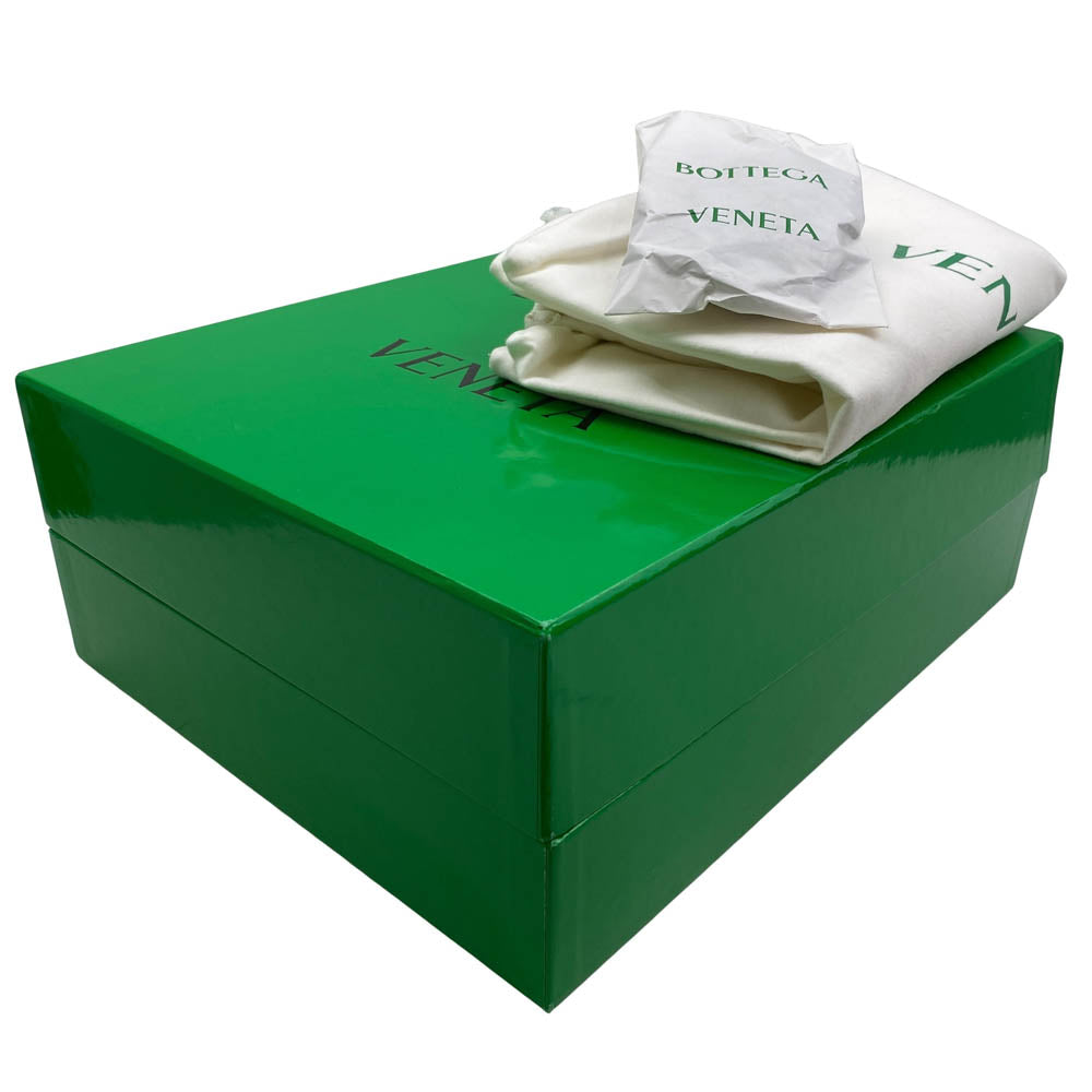 BOTTEGAVENETA ボッテガヴェネタ 716198 V2CS0 PILLOW ピロー テニスカーフ レザー スニーカー ブラック系 41【新古品】【未使用】【中古】