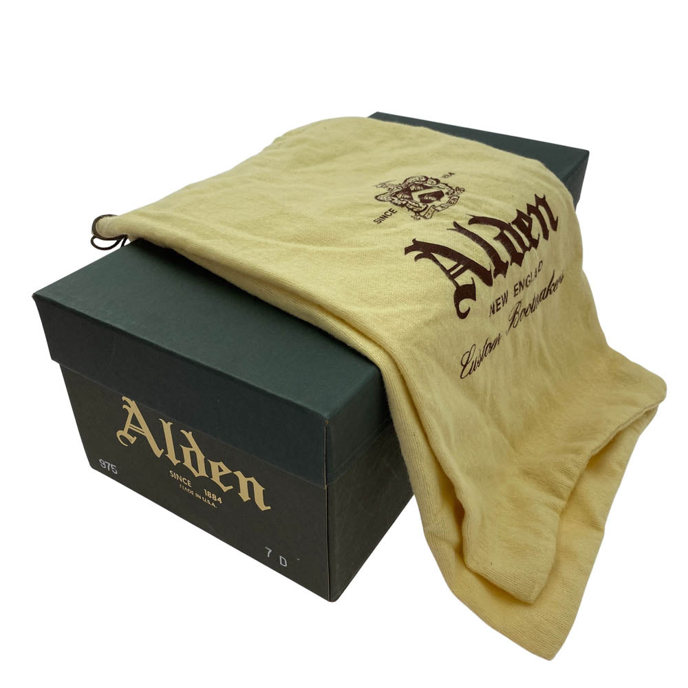 ALDEN オールデン 975 ロングウイング バリー コードバン ウイングチップ レースアップ レザー シューズ ブラウン系 7D【中古】