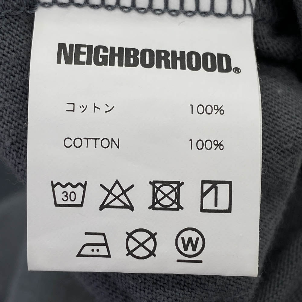 NEIGHBORHOOD ネイバーフッド バックロゴプリント 半袖 Tシャツ グレー系 L【中古】