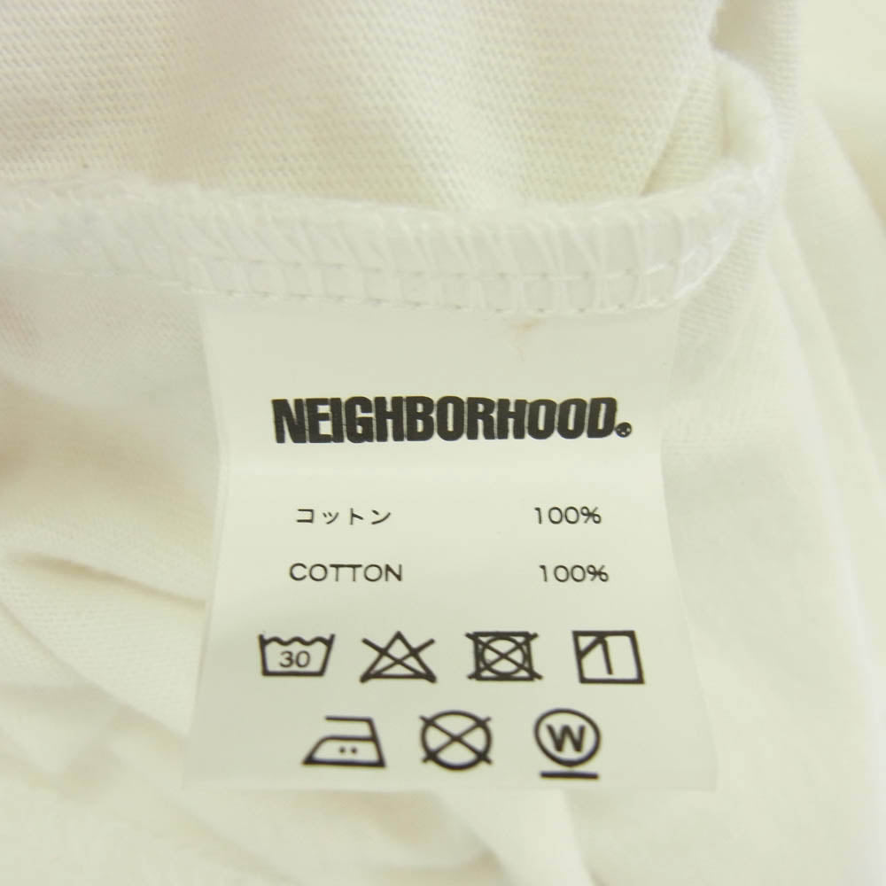 NEIGHBORHOOD ネイバーフッド 21AW 212PCNH-ST04 MOP-1C-TEE.SS ドル プリント 半袖 Tシャツ ホワイト系 L【中古】