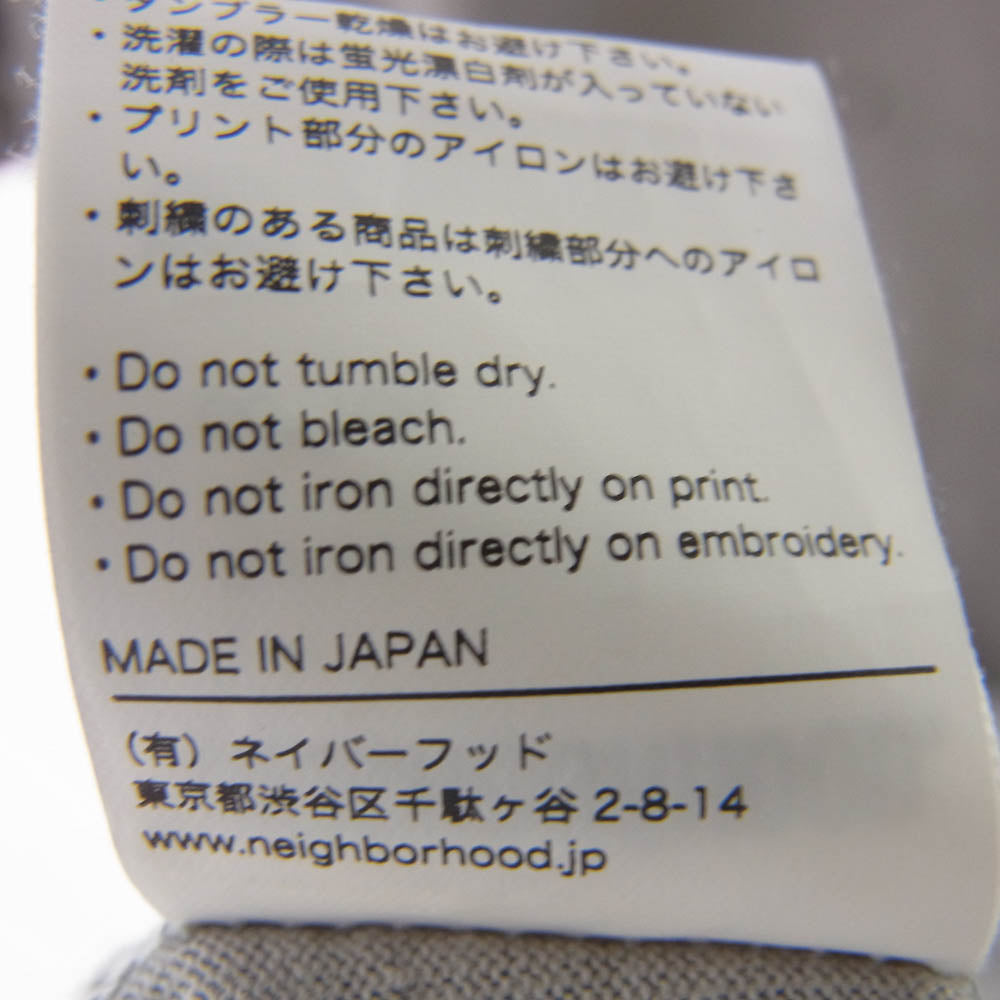 NEIGHBORHOOD ネイバーフッド 22SS × DR.WOO ドクター・ウー グラフィック 半袖 Tシャツ グレー系 L【中古】