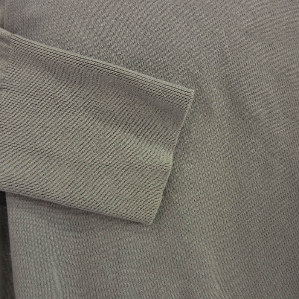 uniform experiment ユニフォームエクスペリメント UE-200079 ロゴパッチ 長袖 ハイゲージ ニット グレー系 3【中古】