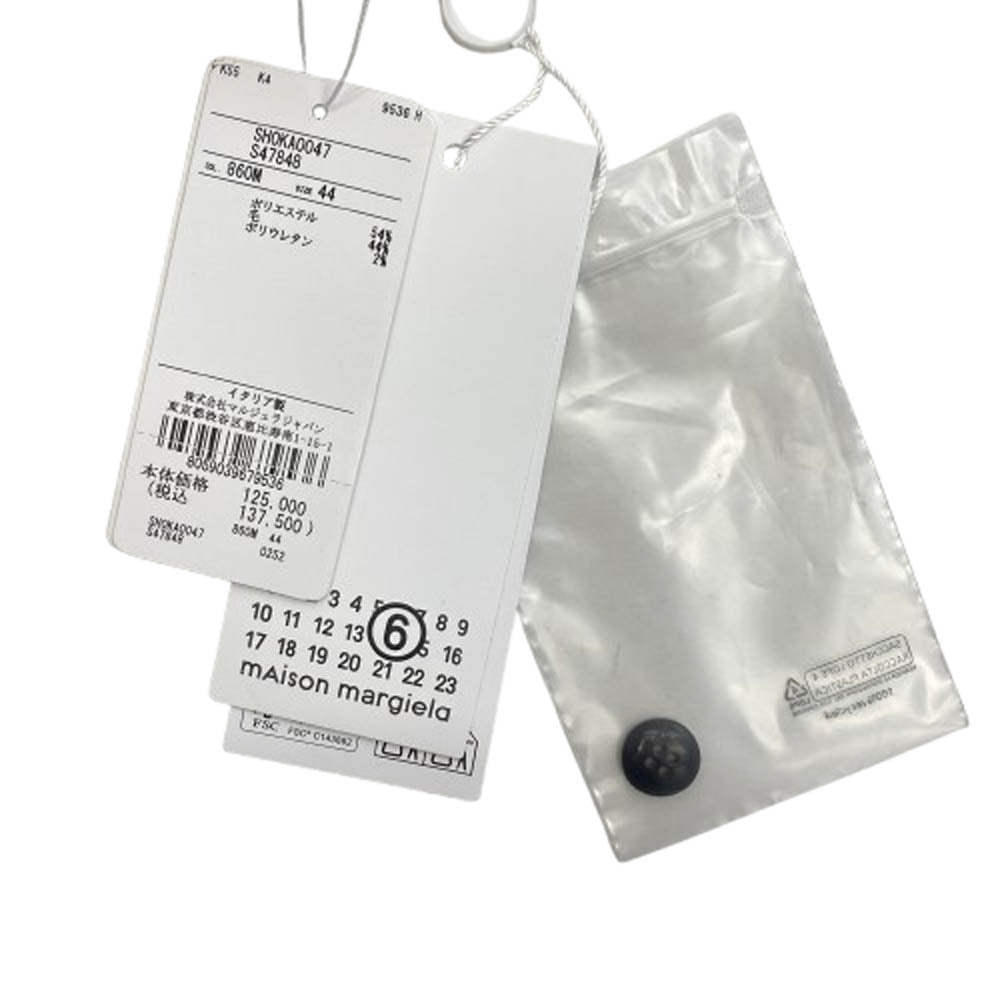 MAISON MARGIELA メゾンマルジェラ 25AW SH0KA0047 MM6 エムエムシックス Tailored Trousers テーラード トラウザーズ スラックス パンツ グレー系 44【新古品】【未使用】【中古】