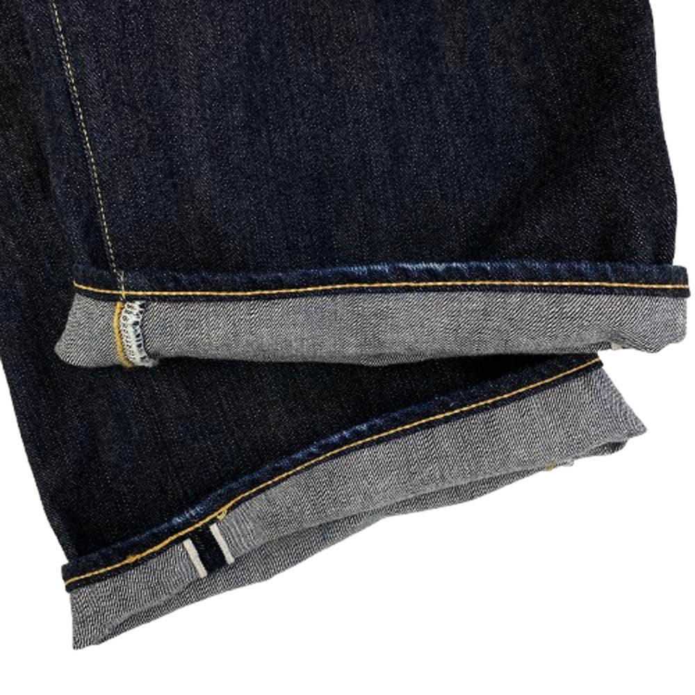 THE FLAT HEAD ザフラットヘッド FN-D111 14.5oz 左綾ジンバブエコットン ワイドストレート ジーンズ デニム パンツ インディゴブルー系 38【中古】