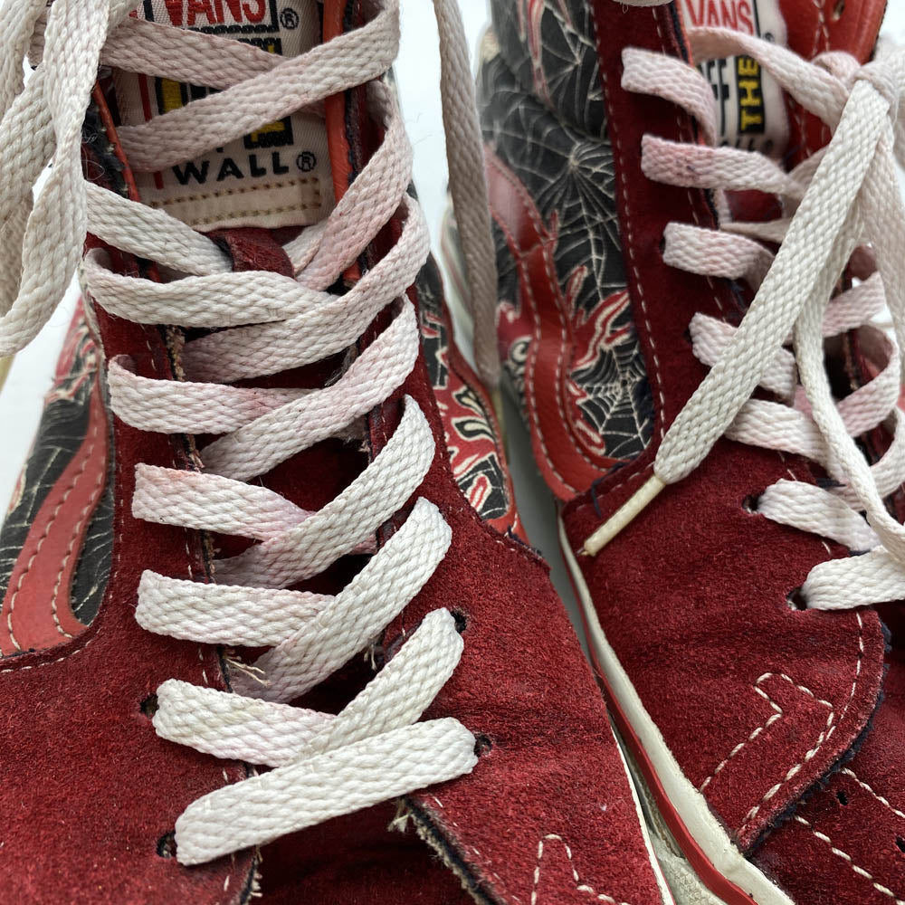 VANS バンズ USA製 90s SK8-HI スカルスパイダー スケートハイ スニーカー マルチカラー系【中古】