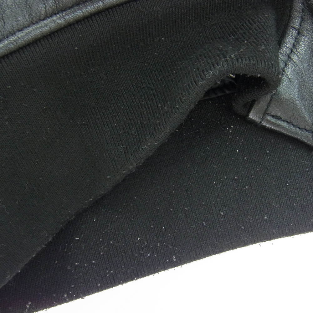 AVIREX アヴィレックス 6161075 MILITARY JKT GOAT MA-1 UNITED STATE ゴートレザー スタッズ ミリタリー ジャケット ブラック系 XL【中古】