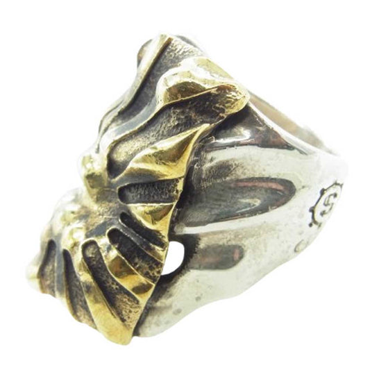 STARLIN GEAR スターリンギア ギャランティカード付属 パンチャーカミカゼデビル w/ブラスジャパンランサイズフラッグフェイス リング シルバー系 ゴールド系 21号【中古】