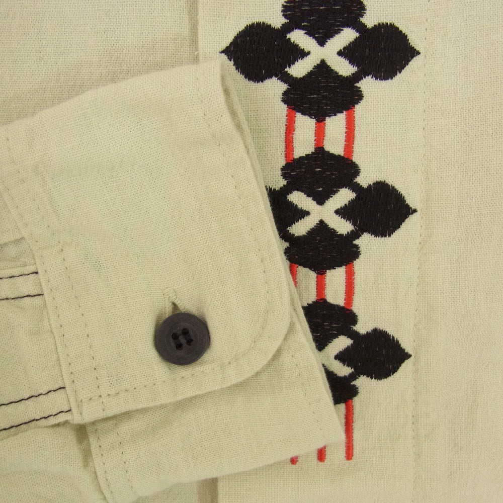 ガッキン G TYROLEAN SHIRT AND SOCKS PAIR 長袖 シャツ オフホワイト系 M【中古】