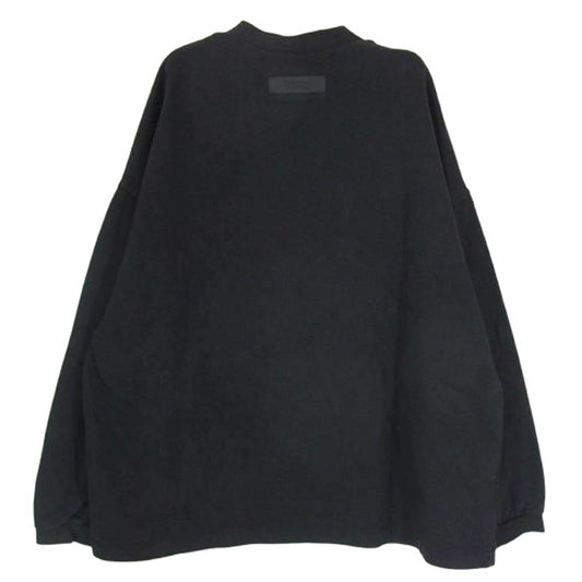 FEAR OF GOD フィアオブゴッド ESSENTIALS エッセンシャルズ ラバー ロゴ トレーナー スウェット ブラック系 M【中古】