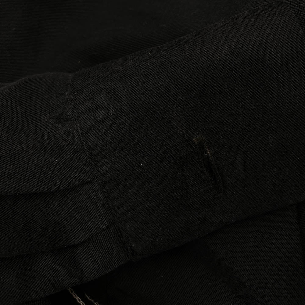 WACKO MARIA ワコマリア ロゴ刺繍 オープンカラー 長袖 シャツ ブラック系 L【中古】