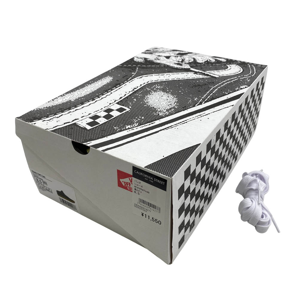 VANS バンズ VN0A5FCDB9M PRO SKATE HALF CAB BLACK GUM ハーフキャブ ブラックガム スニーカー ブラック系 26.5cm【極上美品】【中古】