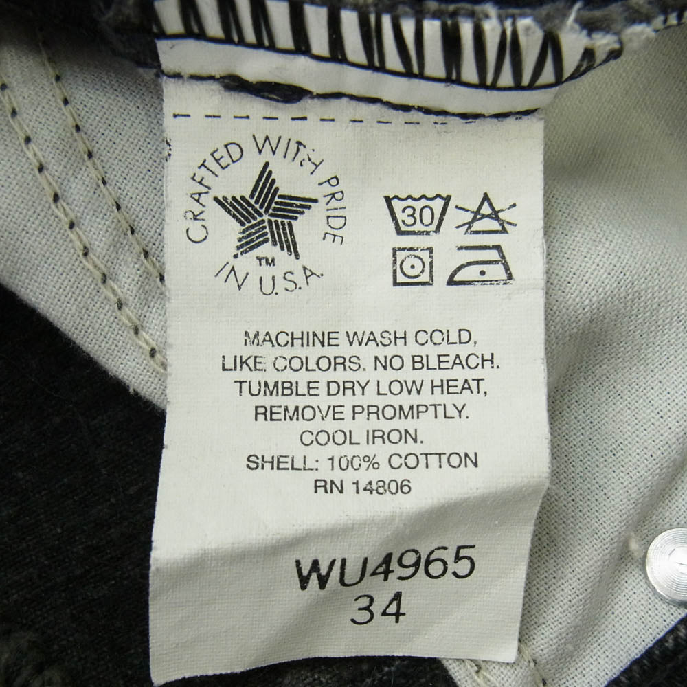 Carhartt カーハート WU4965 90s USA製 ブラックデニム ショーツ ブラック系 34【中古】
