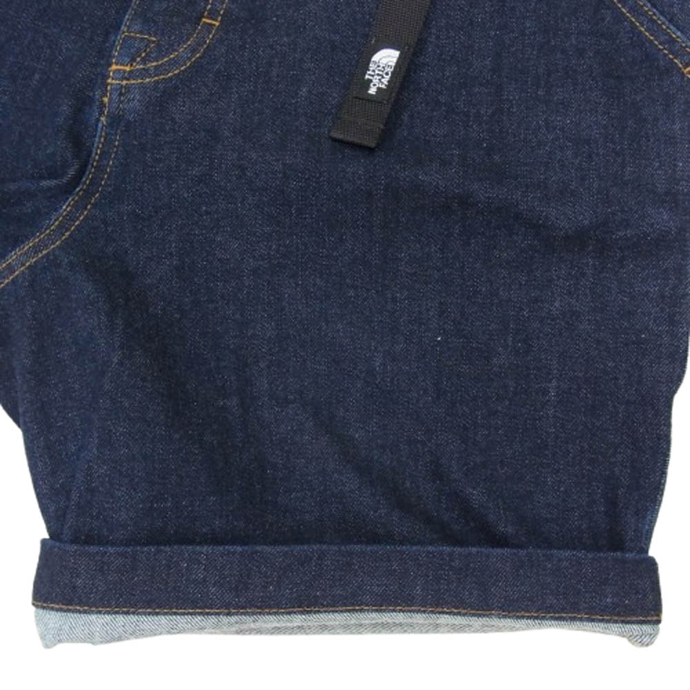 THE NORTH FACE ノースフェイス NB42006 Denim Climbing Shorts デニム クライミング ショーツ インディゴブルー系 L【美品】【中古】