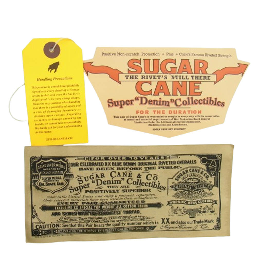 SUGAR CANE シュガーケーン S1943 MODEL BLUE DENIM WAIST OVERALLS デニムパンツ ジーンズ インディゴブルー系【中古】