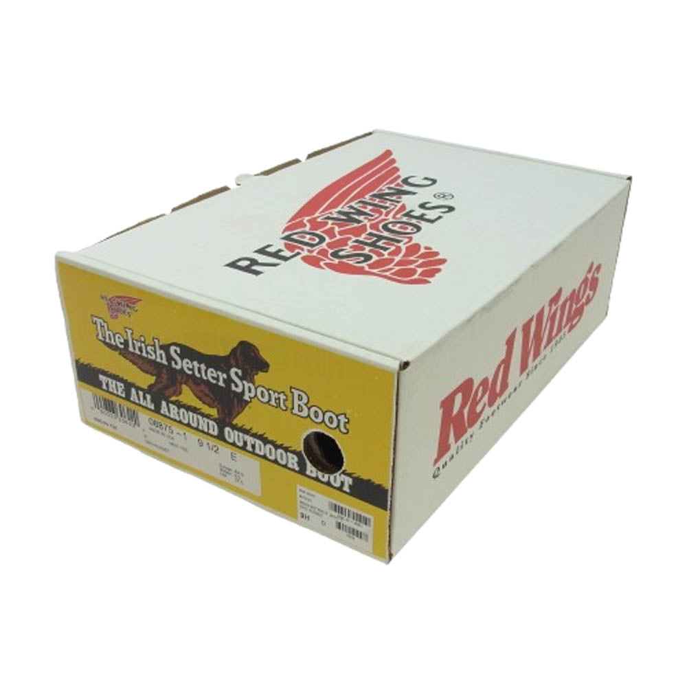 RED WING レッドウィング 8875 四角犬タグ 復刻 Irissh Setter アイリッシュセッター 6inch CLASSIC MOC TOE 6インチ クラシック モックトゥ ブーツ ブラウン系 9h【極上美品】【中古】
