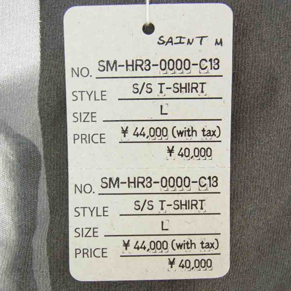 SAINT MICHAEL セントマイケル 25SS SM-HR8-0000-C18 Robert Mapplethorpe S S TEE PICTURES ロバートメイプルソープ プリント 半袖 シャツ オフホワイト系 L【極上美品】【中古】