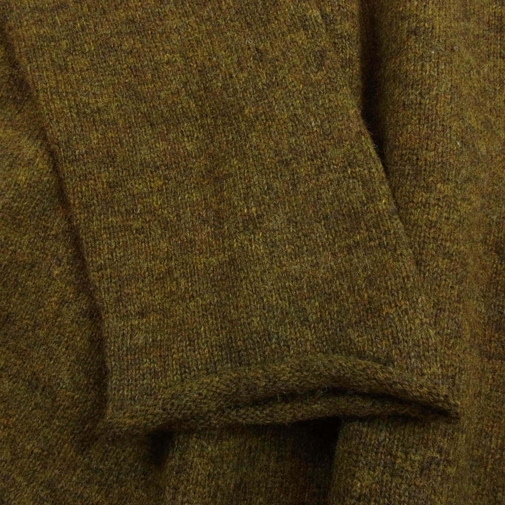 Yohji Yamamoto ヨウジヤマモト ニット ポロシャツ 長袖 カーキ系 M【中古】