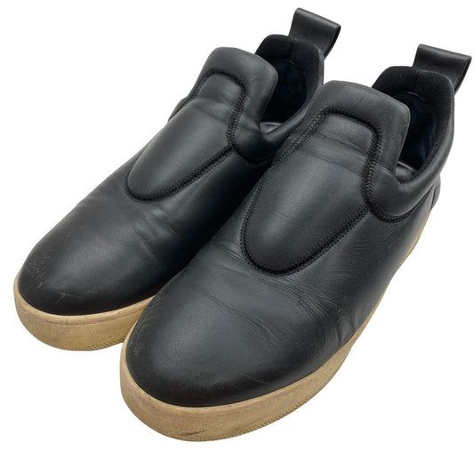 CELINE セリーヌ レザー スリッポン シューズ スニーカー ブラック系 40【中古】