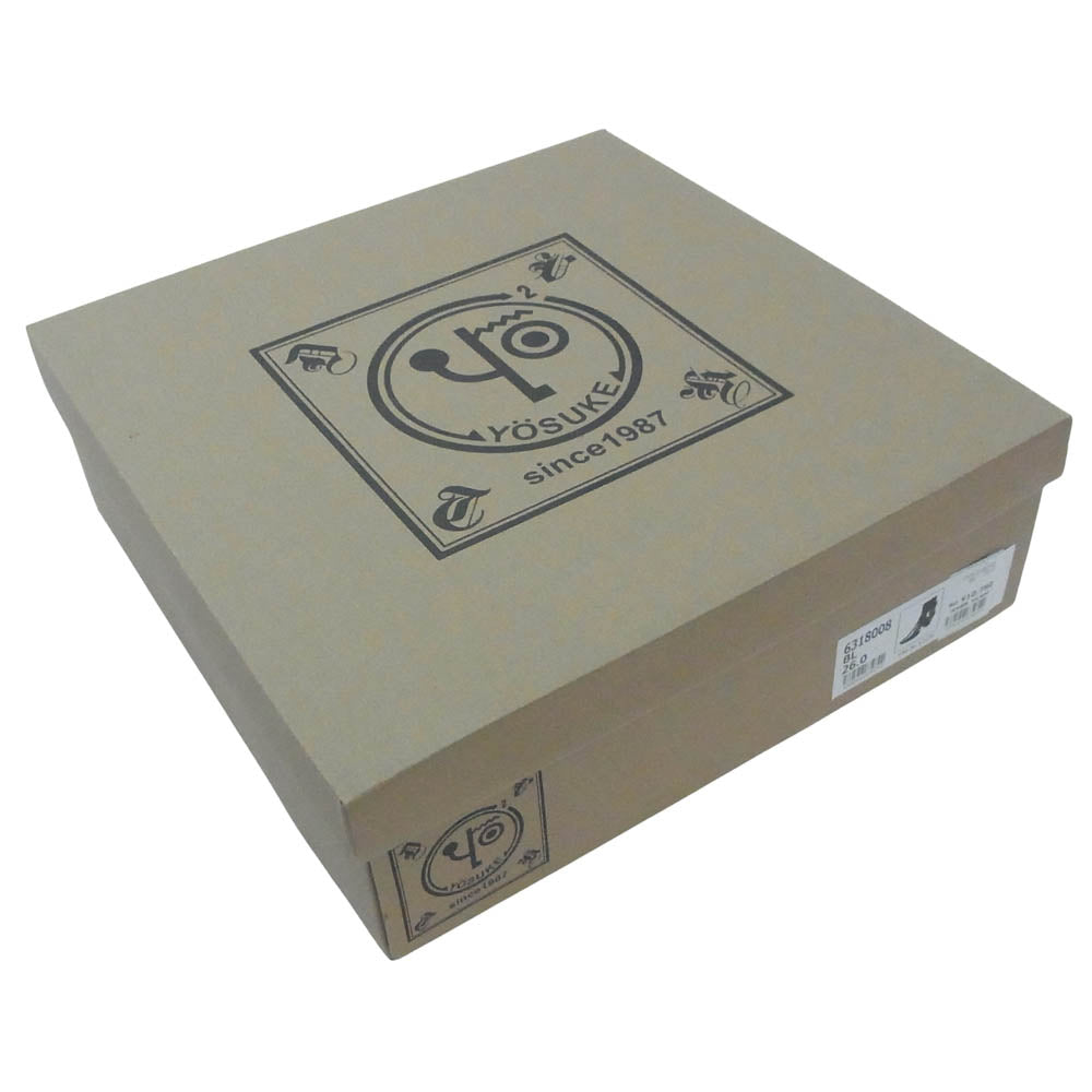 ヨースケ ヨウスケ 6318008 ウエスタンバックル クロスベルト ウエスタンブーツ 厚底ブーツ ショートブーツ ブラック系 26cm【新古品】【未使用】【中古】