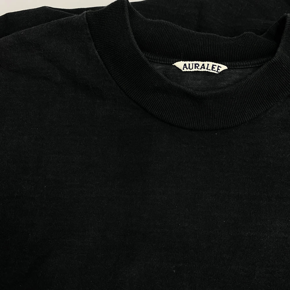 AURALEE オーラリー A20ST01SU STAND UP TEE スタンドアップ 半袖 Tシャツ ブラック系 4【中古】