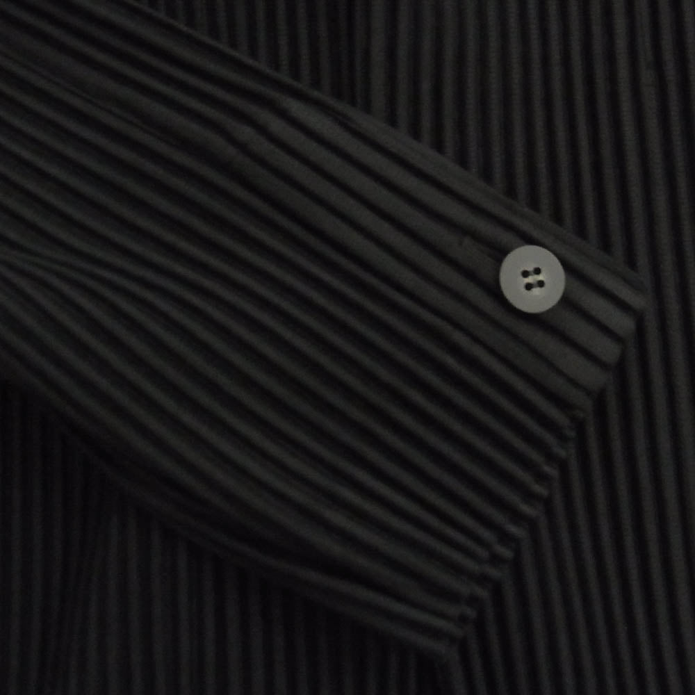 HOMME PLISSE ISSEY MIYAKE オム プリッセ イッセイミヤケ HP55JD401 BASICS ベーシック プリーツ加工 テーラードジャケット ブラック ブラック系【中古】