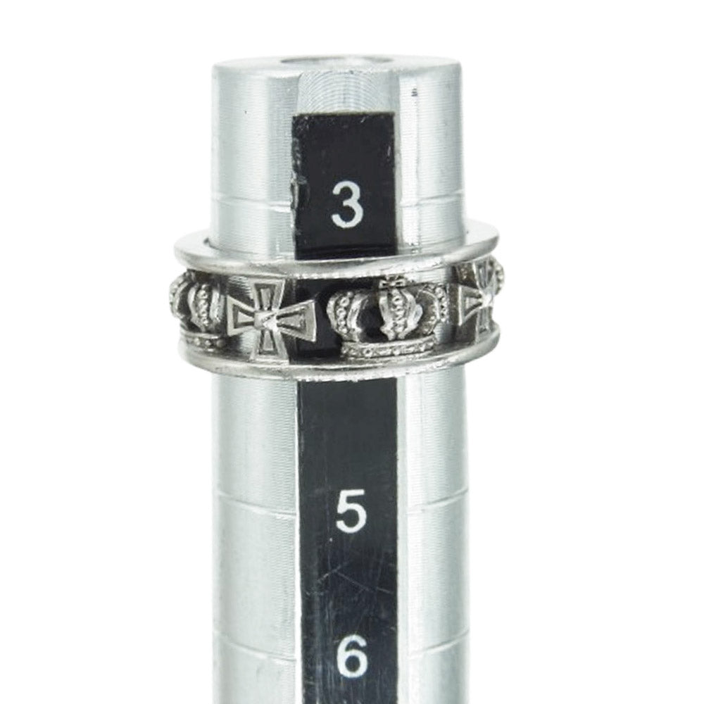 Justin Davis ジャスティンデイビス SRJ175 MEDIEVAL WEDDING BAND メディバルウェディングバンドリング シルバー系 4号【中古】