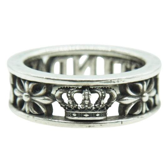 Justin Davis ジャスティンデイビス SRJ666 MAD LOVE マッドラブ クロス クラウン リング シルバー系 13号【中古】