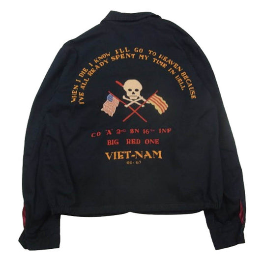 JELADO ジェラード 刺繍 ベトジャン スーベニア ジャケット ブラック系 4【中古】