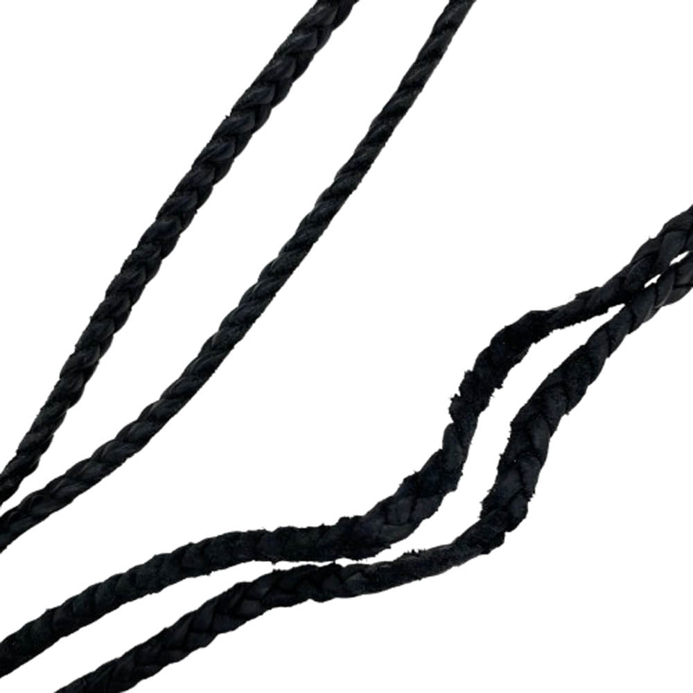 CHROME HEARTS クロムハーツ(原本無) ROLLER ローラー ペンダントトップ レザーブレード ネックレス ブラック系 シルバー系【中古】