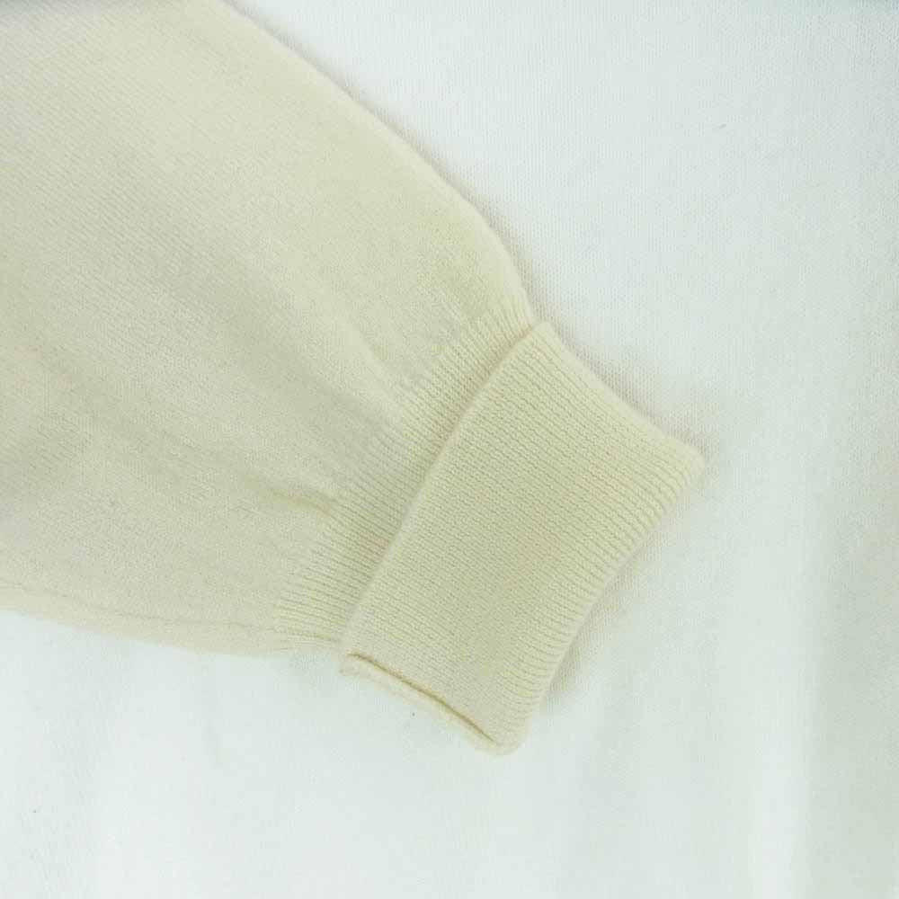MAISON MARGIELA メゾンマルジェラ 18SS S52HA0101 S16248 ラウンドネック バック切替 デザイン クルーネック ニット セーター スウェット ホワイト系 M【中古】