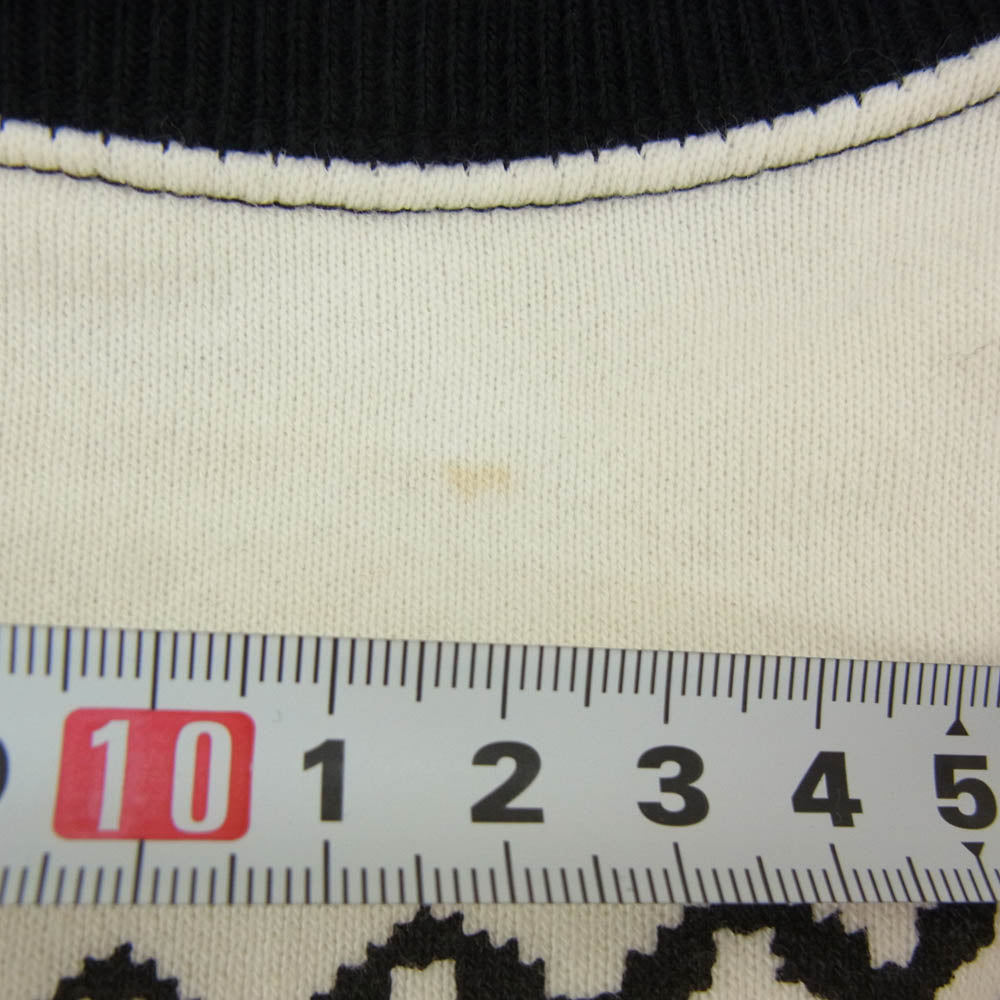 アメリカンドリーム 雪柄 クルー スェット ブラック系 M【新古品】【未使用】【中古】