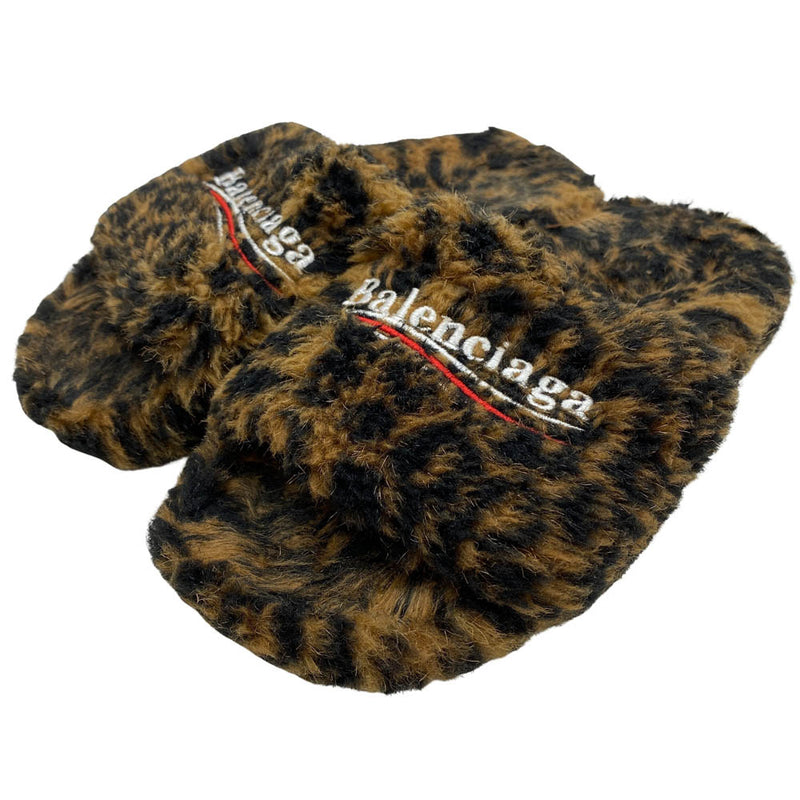 Balenciaga ブラックファーサンダル38 BALENCIAGA(バレンシアガ