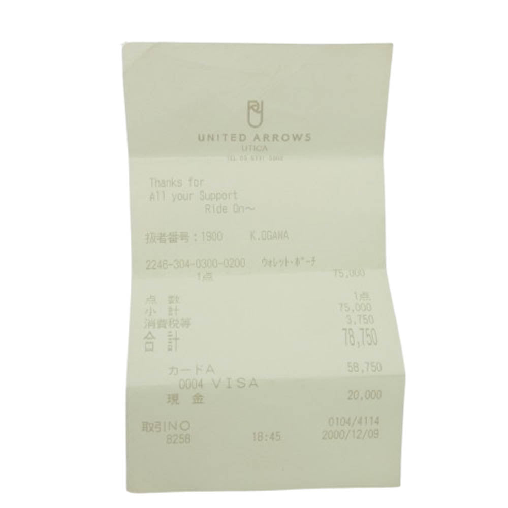 CHROME HEARTS クロムハーツ(原本無) 3 FOLD 3フォールド クロスボール コンパクト レザー ウォレット 財布 ブラック系【中古】