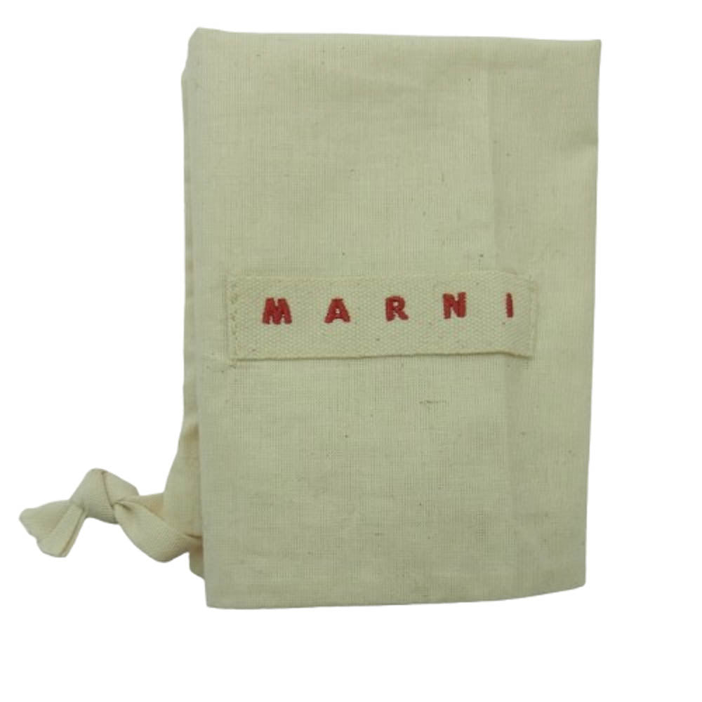 MARNI マルニ M00995 DIAMOND CROCHET ダイヤモンドクロシェットハンドバッグ カーキ系 ブラック系【美品】【中古】