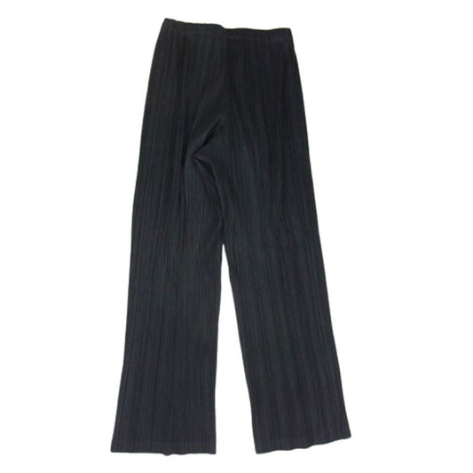 PLEATS PLEASE プリーツプリーズ イッセイミヤケ 7565052 プリーツ加工 ウエストゴム イージー パンツ ブラック系 3【中古】