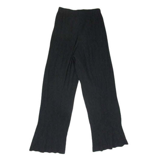 ISSEY MIYAKE イッセイミヤケ IM22FF917 本ライン プリーツ加工 ロング パンツ ブラック系 2【中古】